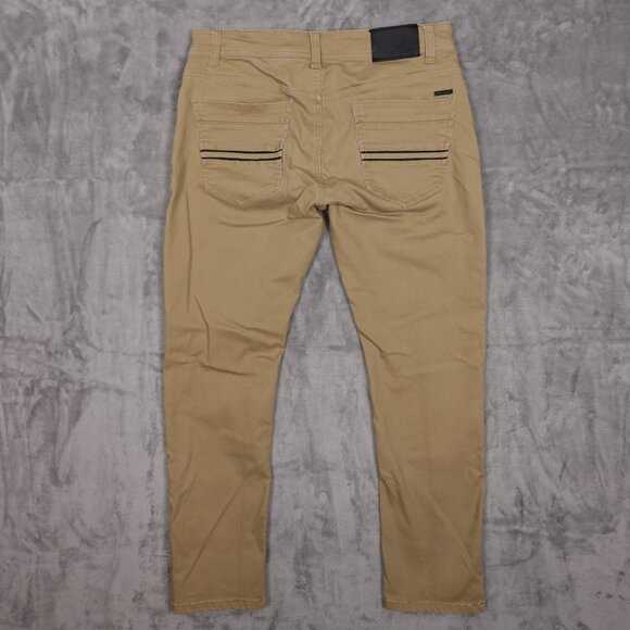 Nick Danger jeans tapered slim men's 34x30 tan five pocket - Picture 8 of 11